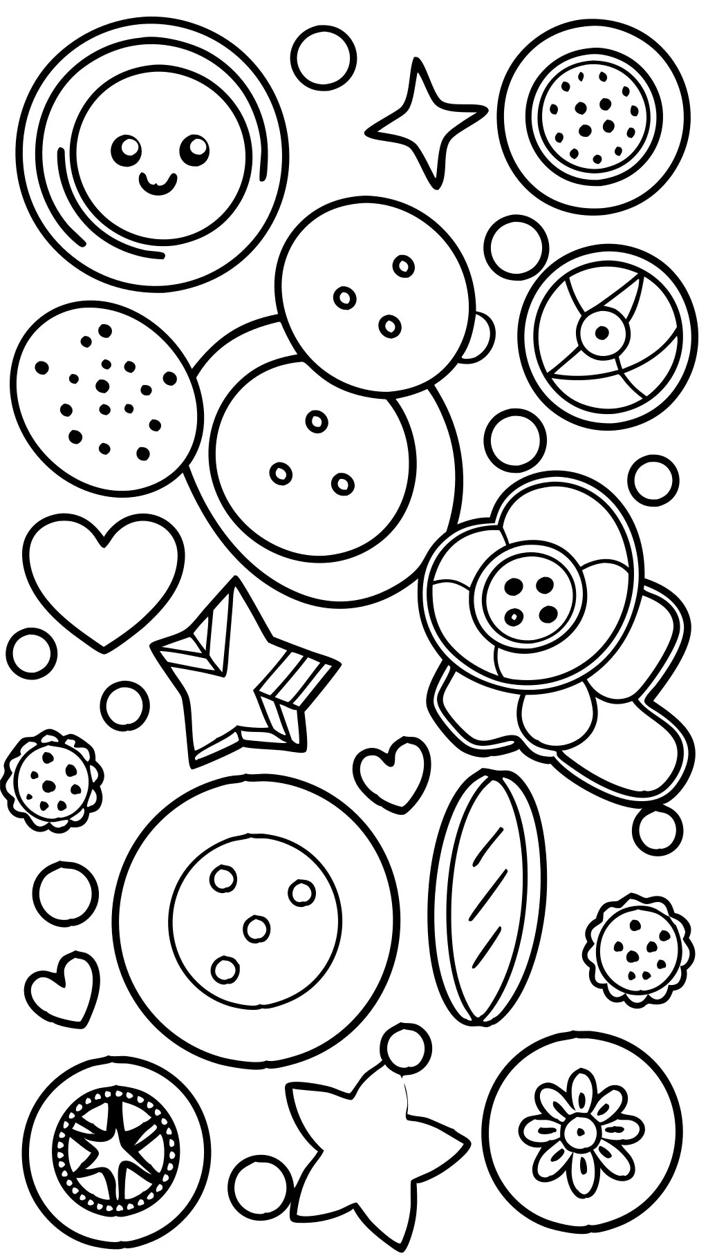 coloriage de bouton